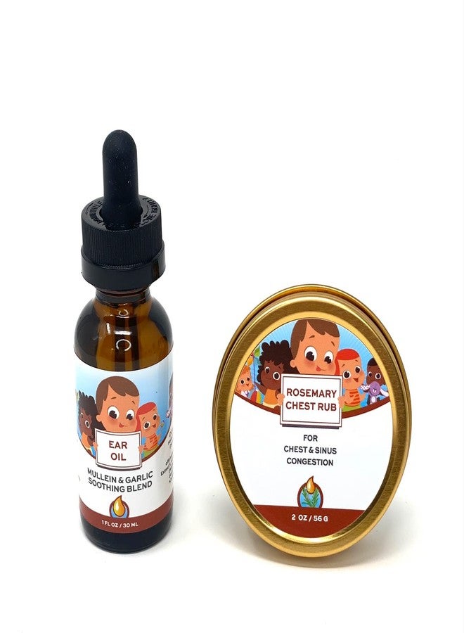 Punkin Butt: Natural Congestion Therapy Kit- Rosemary Respiratory Rub and Organic Ear Oil - Image 1